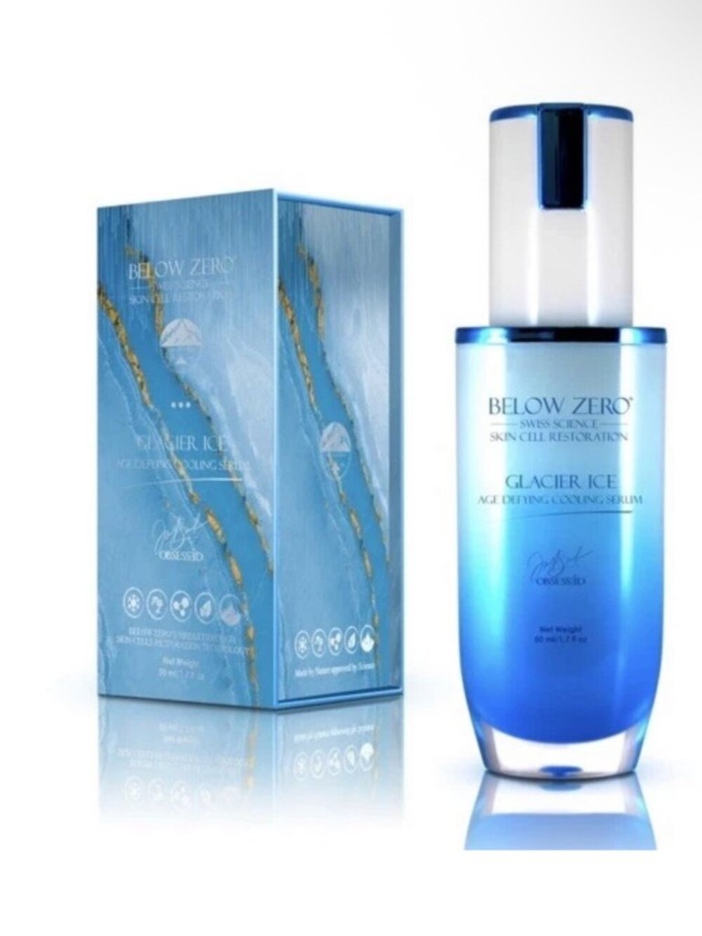 Below Zero Glacier Ice Age-Defying Cooling Serum Face 50ml Unisex